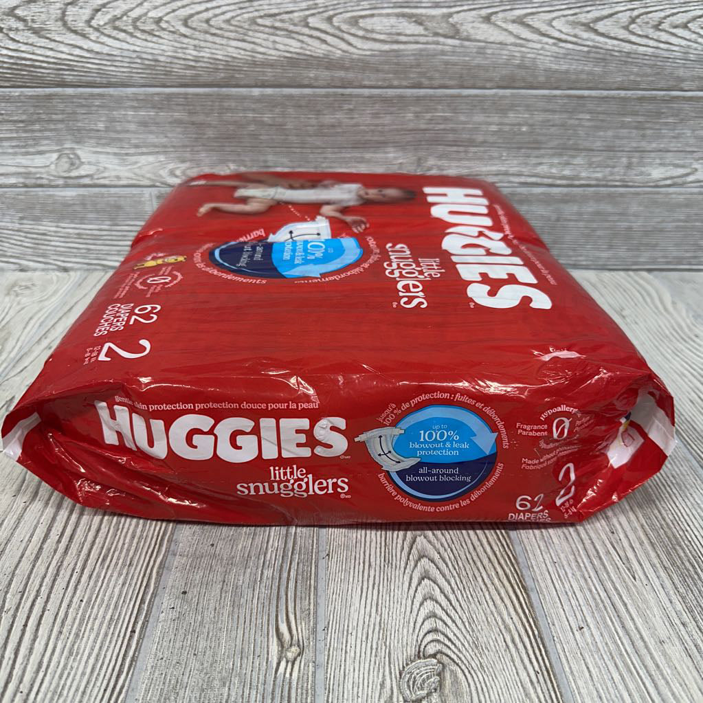 NEW 62Pk Little Snugglers Diapers