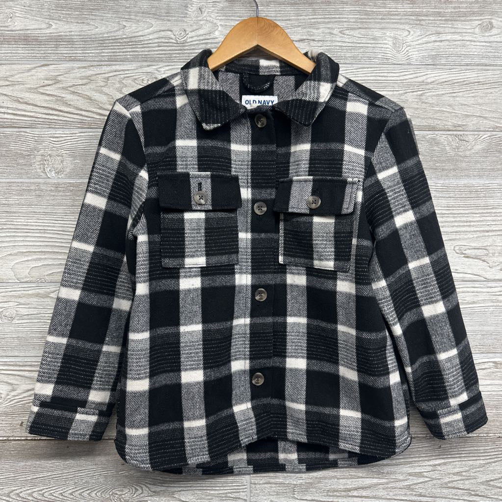 Plaid Button Up Shacket 10-12