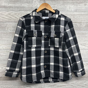 Plaid Button Up Shacket 10-12