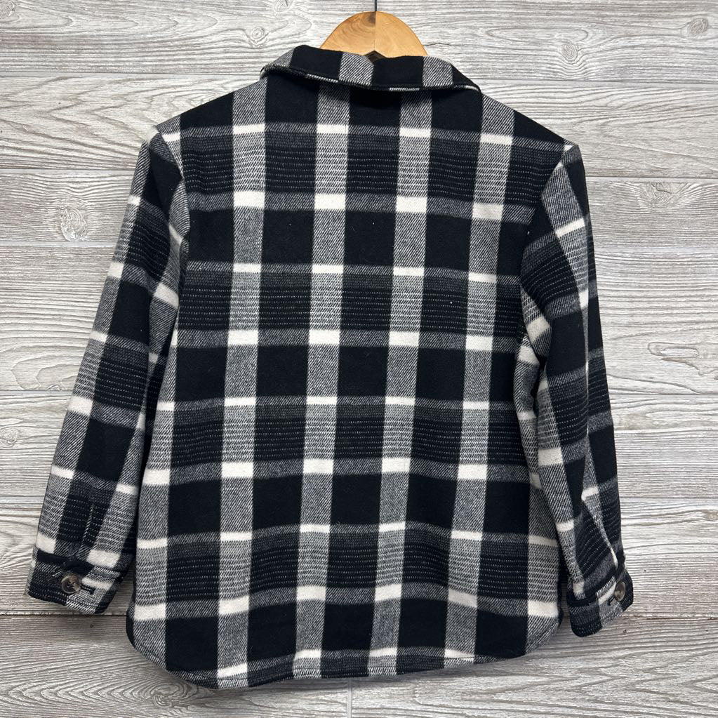Plaid Button Up Shacket 10-12