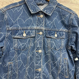 NEW Denim Jacket Hearts 10-12