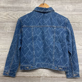 NEW Denim Jacket Hearts 10-12