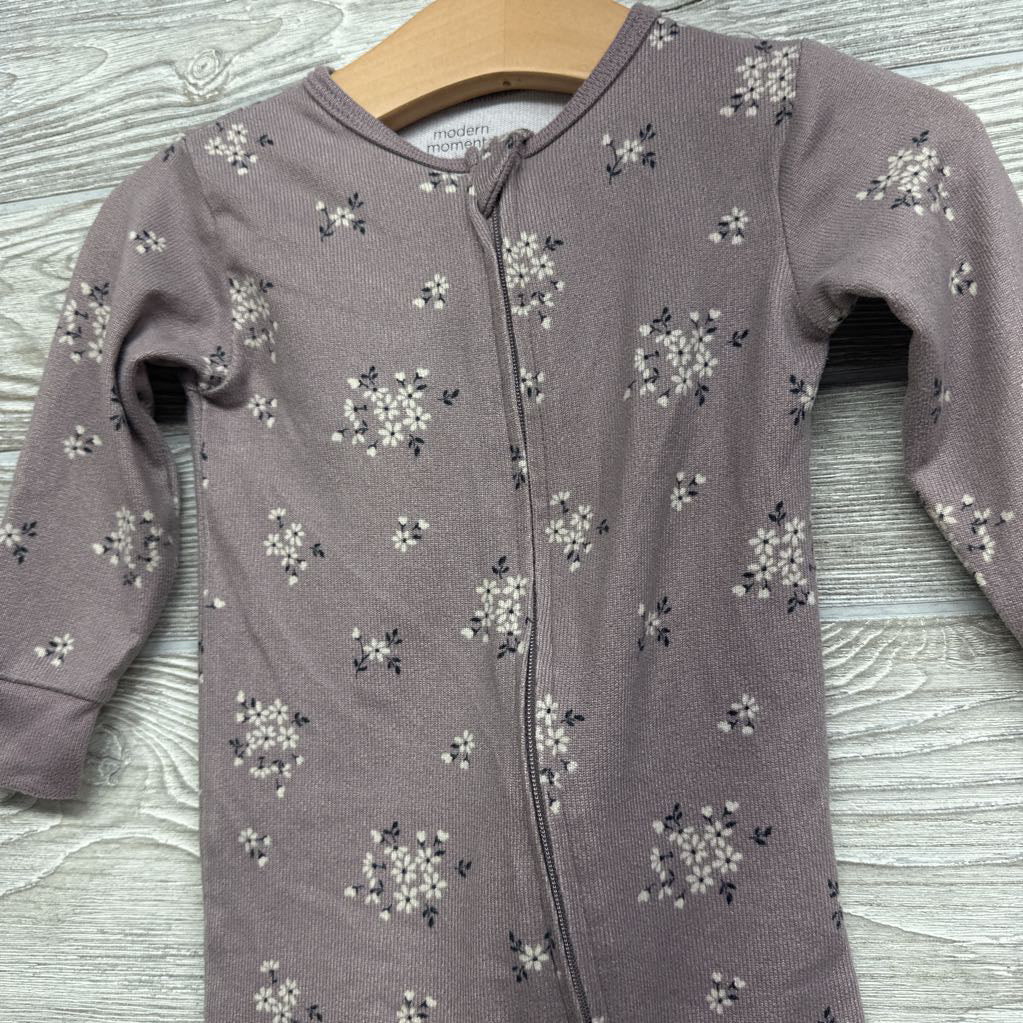 Velour Outfit Flowers 6-9M