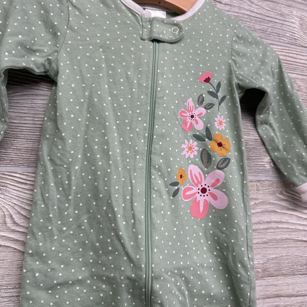 Sleeper Flowers & Dots 3-6M