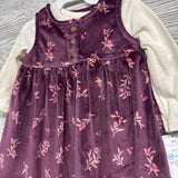 NEW Plush Jumper & LS Shirt Flowers 6M
