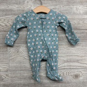 Ribbed Sleep N Play Flowers NB