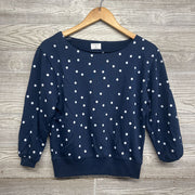 Off The Shoulder French Terry Shirt Polka Dot 8