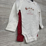 NEW LS Bodysuit & Pants My First Christmas 0-3M