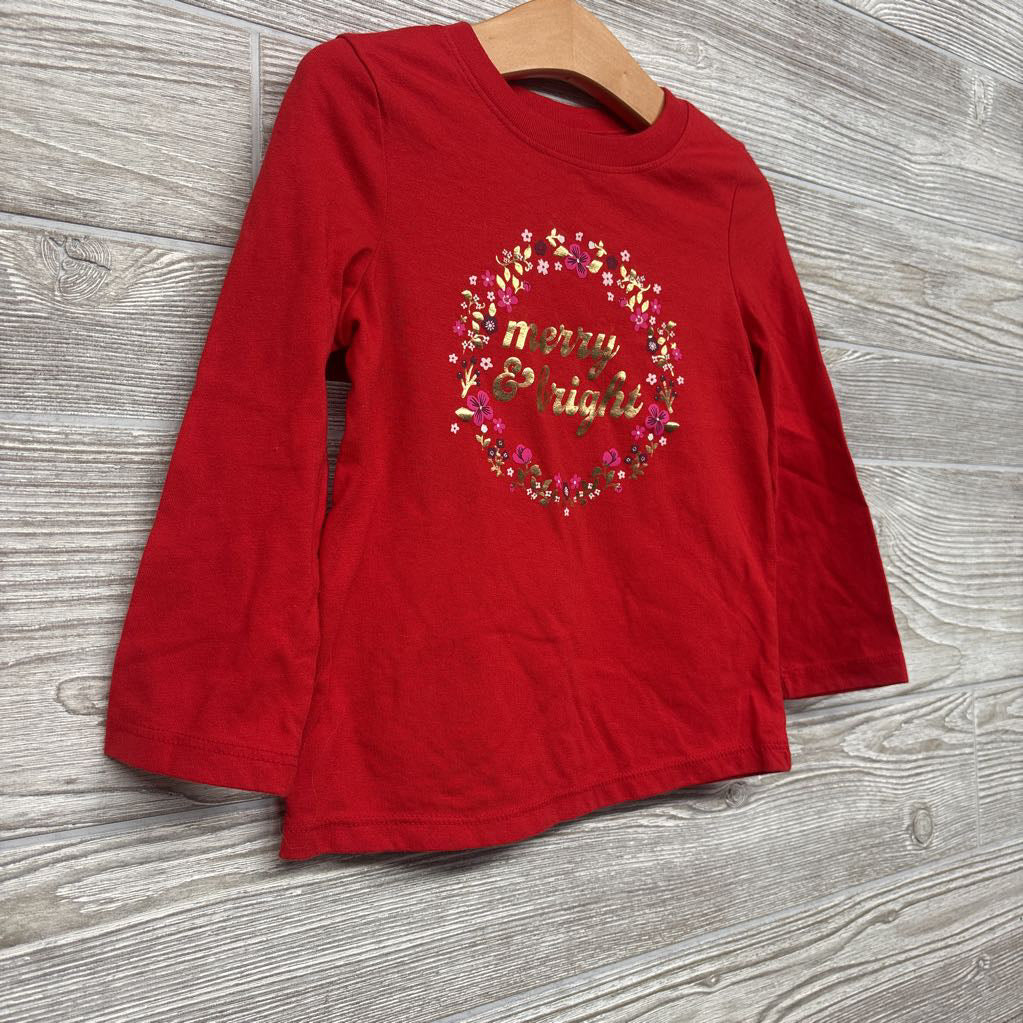 LS Shirt Merry & Bright 3t