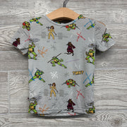 2 Pc Pj Bamboo Ninja Turtles 2t
