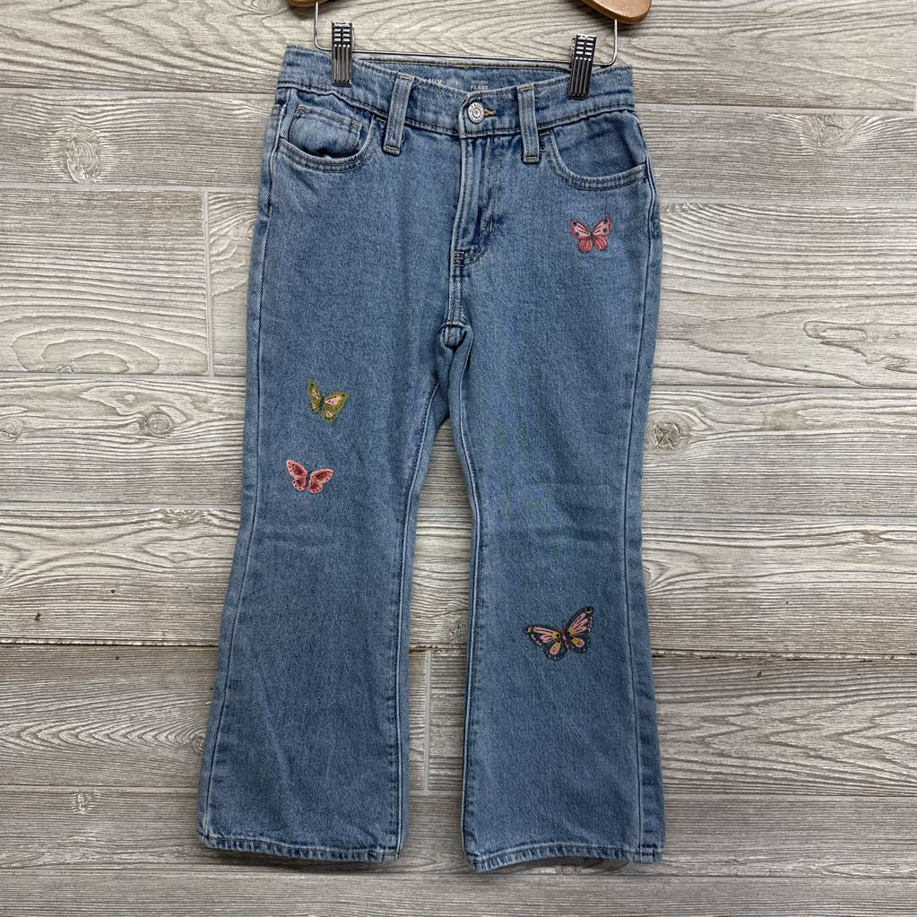 High Rise Flare Jeans Butterflies 7