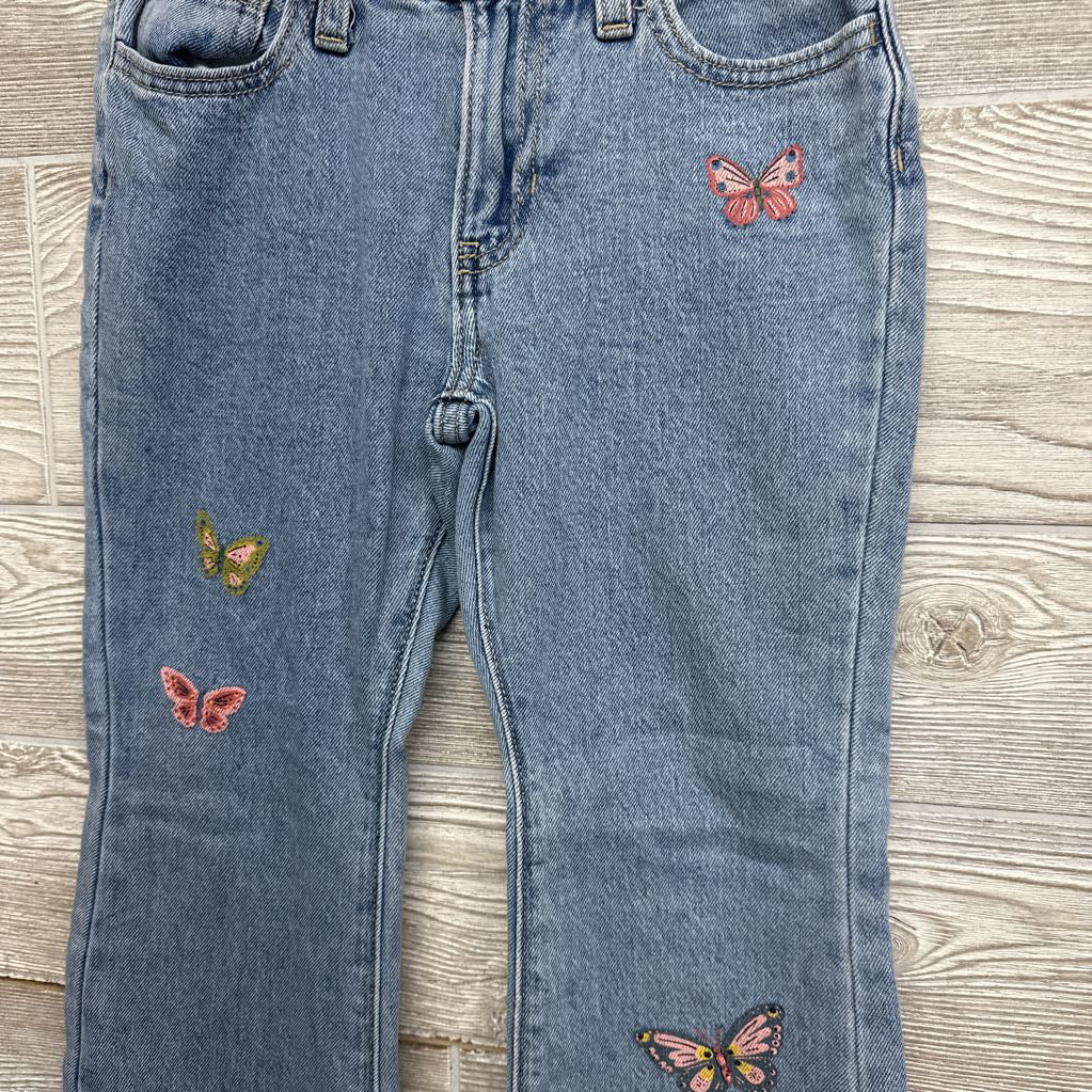 High Rise Flare Jeans Butterflies 7