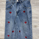 Wide Leg Jeans Hearts 7-8