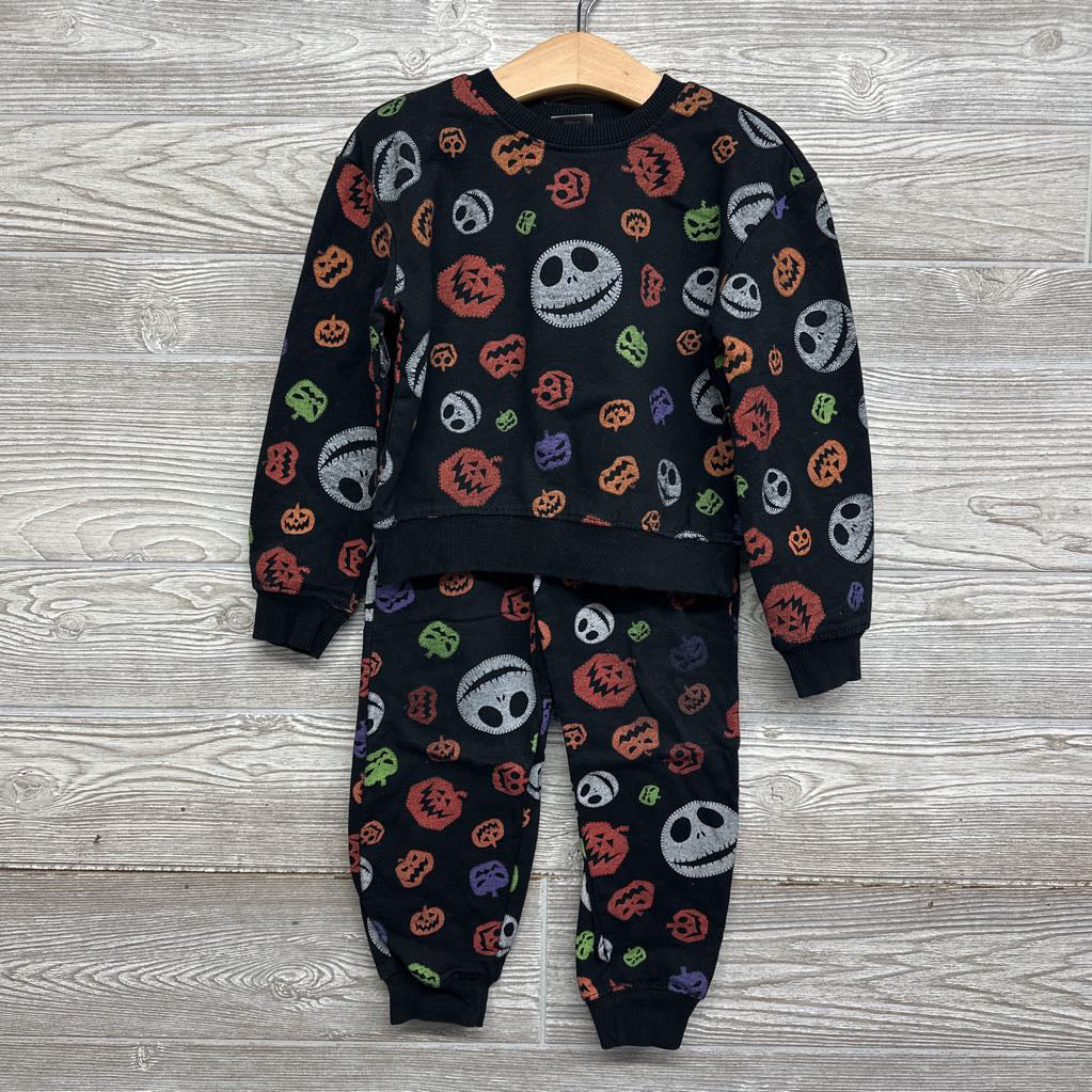 Crewneck & Jogger Sweatpants Jack Skellington 4t