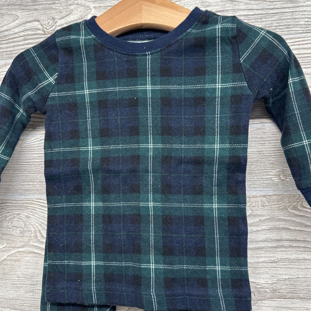 2 Pc Plaid Pj 12-18M