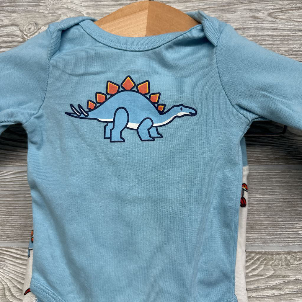 LS Bodysuit Dinosaur & Pants 0-3M