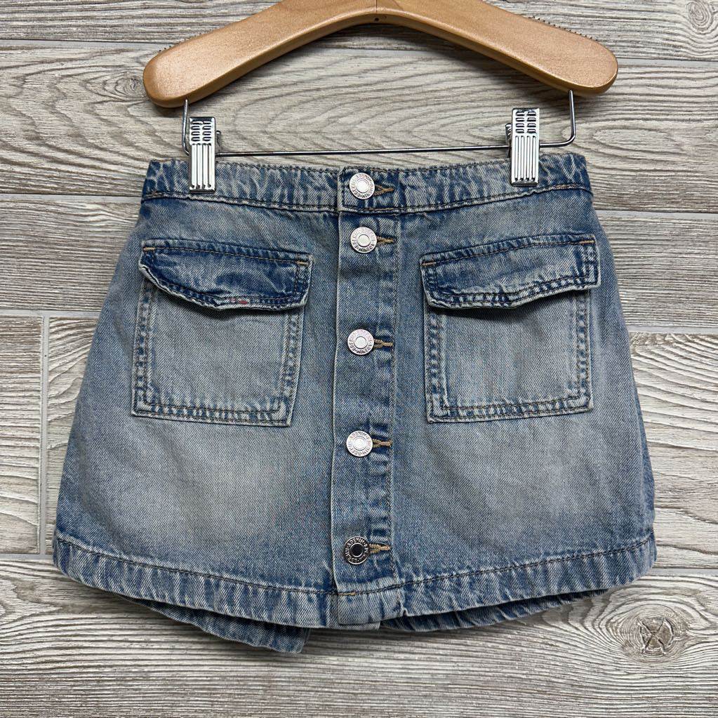 Denim Skort Buttons 6x