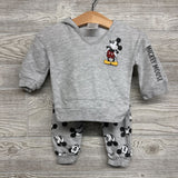 Mickey Hooded Sweatshirt & Pants 12M