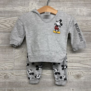 Mickey Hooded Sweatshirt & Pants 12M