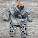 Mickey Hooded Sweatshirt & Pants 12M