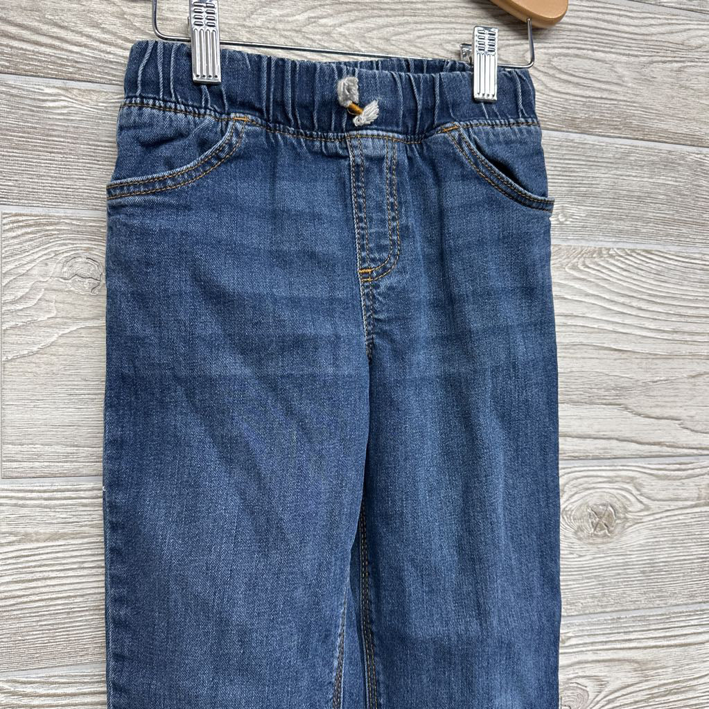 Drawstring Pull On Straight Jeans 6