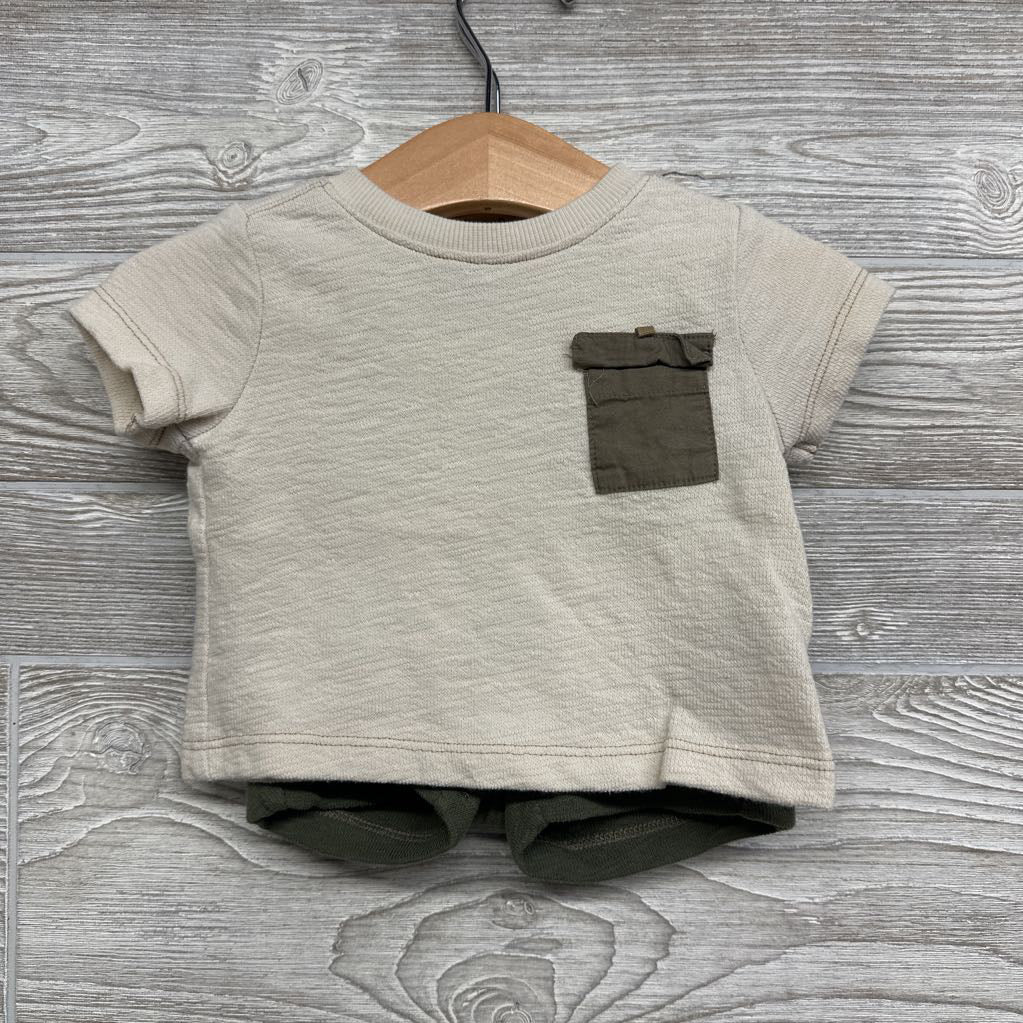 Shirt Pocket & Shorts 0-3M
