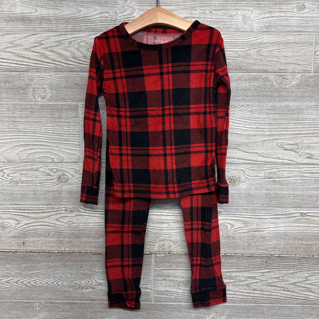 2 Pc Plaid Plush Pj 6