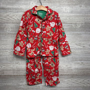 2 Pc Button Up Pj Santa & Rudolph 5t
