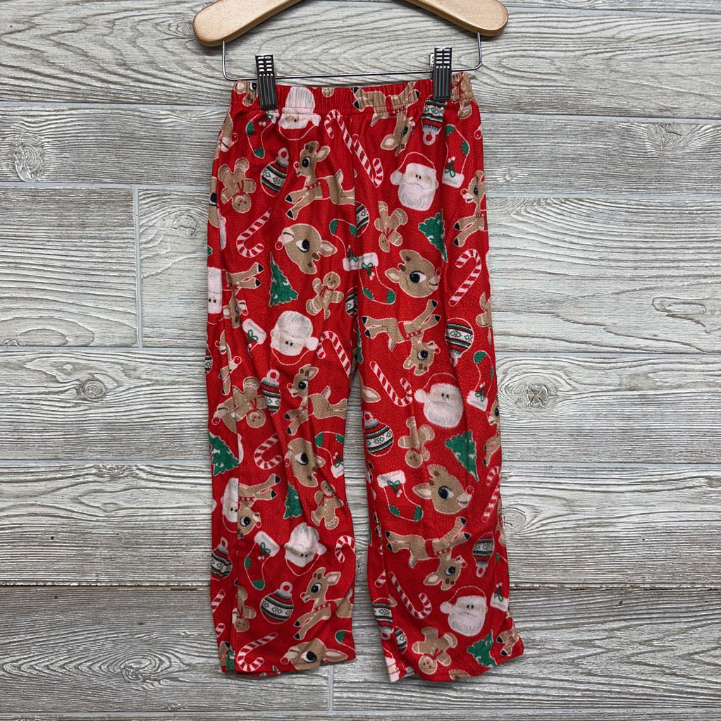 2 Pc Button Up Pj Santa & Rudolph 5t