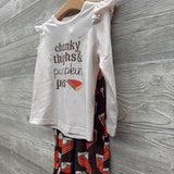 LS Shirt Chunky Thighs & Pumpkin Pies & Flare Pants Pies 5y