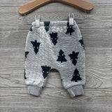 Quilted Jogger Pants Trees 0-3M