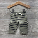 Henley Waffle Knit Shirt & Pants Stripes 0-3M