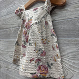Flutter Sleeve 2 Pc Dress Flowers 6-9M