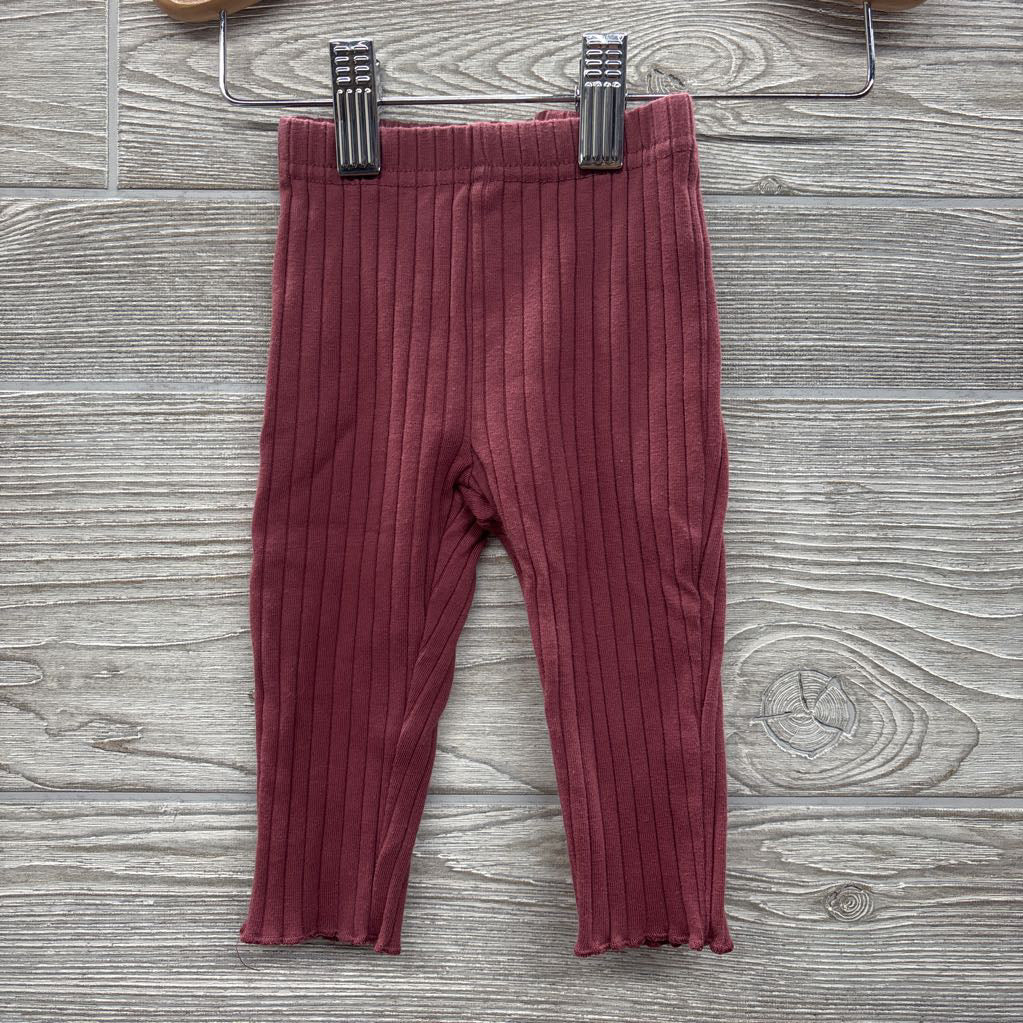 Ribbed Crewneck Strawberries & Ribbed Pants 6M