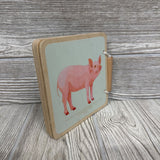 Wooden Book Animals