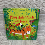 Usborne Lift The Flap Play Hide & Seek With Tiger Board Book