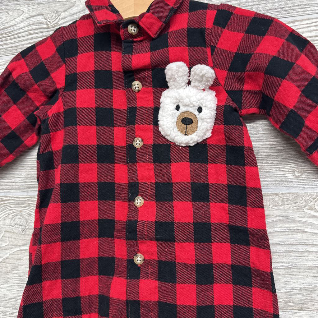 Gingham Outfit Rabbit 6M