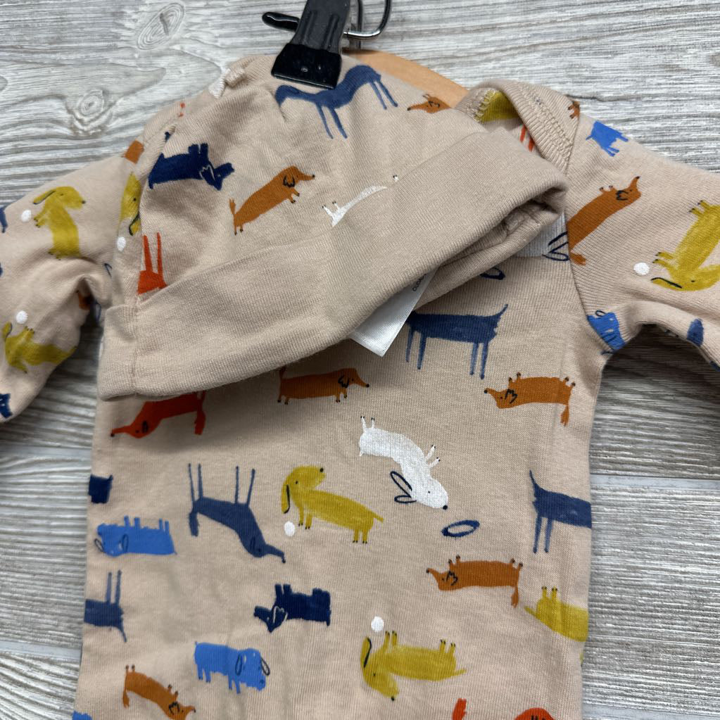 Outfit W/ Hat Dogs NB