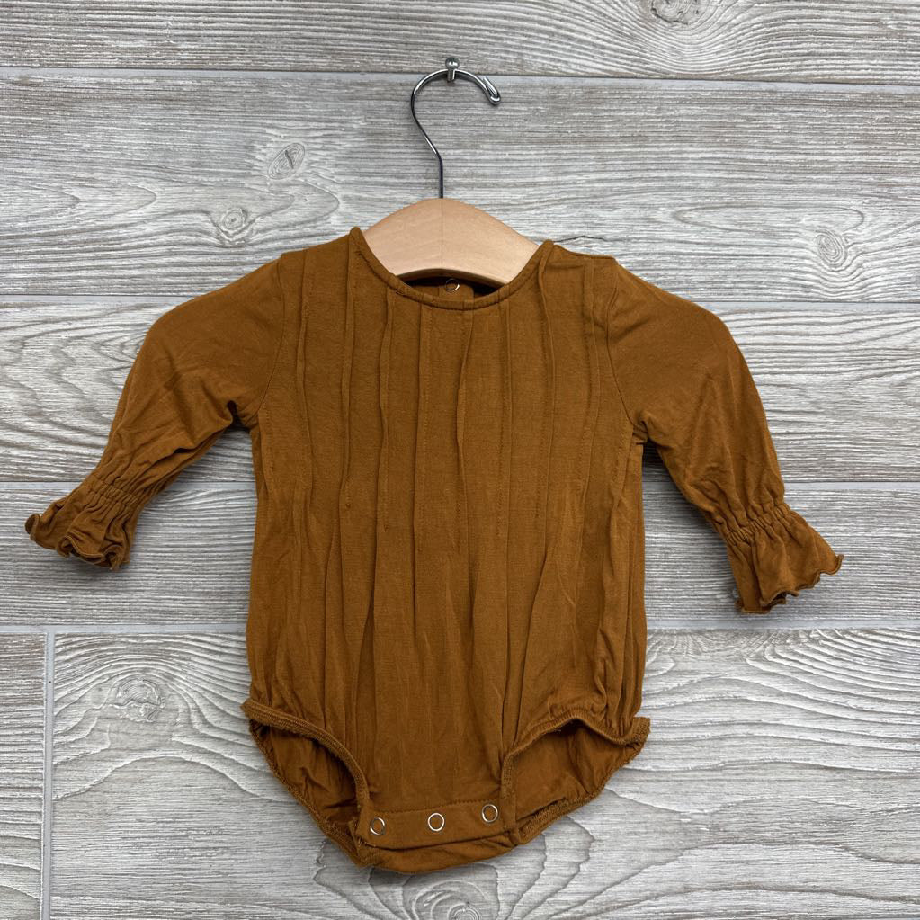 Pleated Bamboo Bodysuit 0-3M