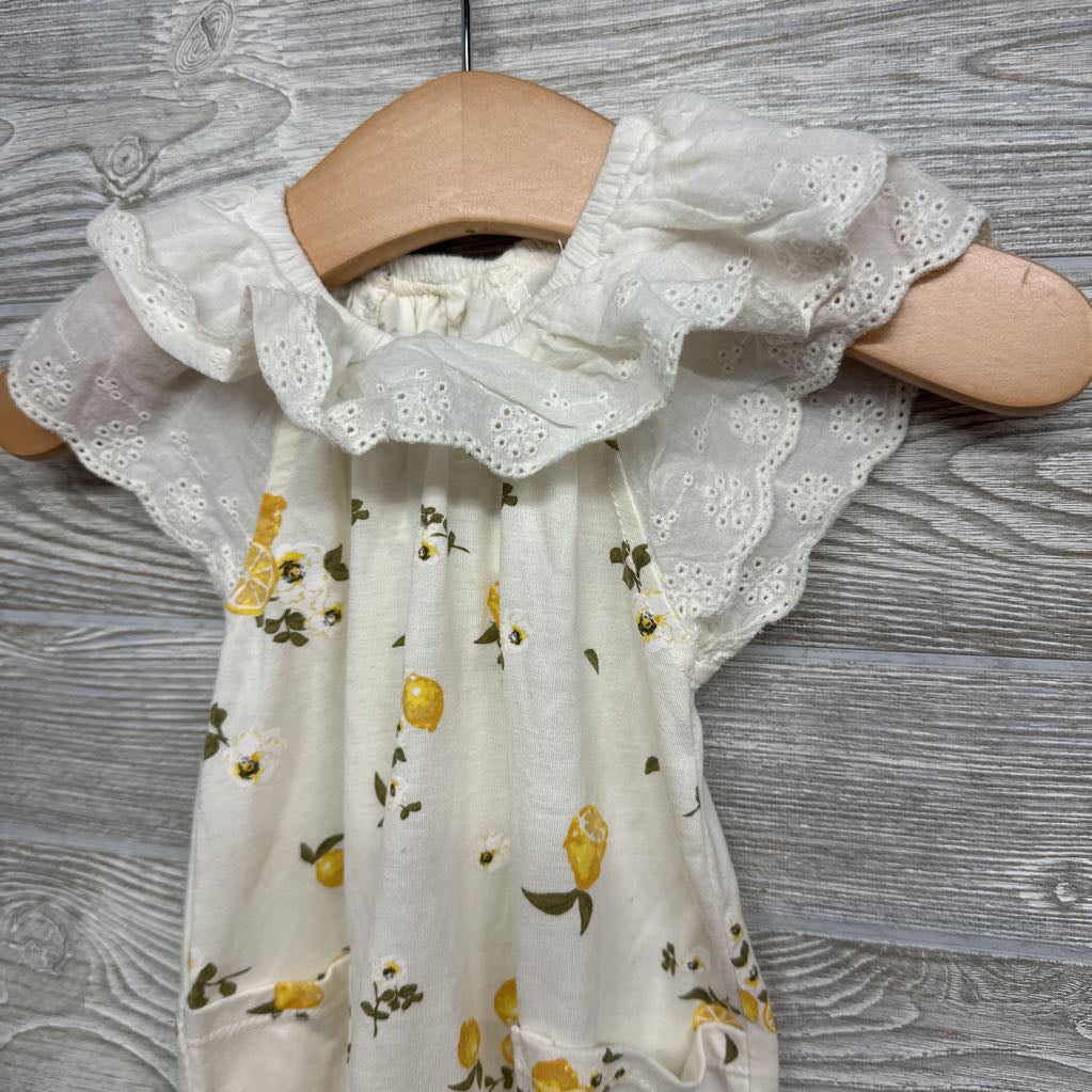 Ruffle Outfit Lemons W/ Pockets 3-6M