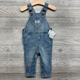 NEW Denim Overalls Hearts 12M