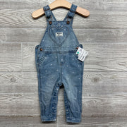 NEW Denim Overalls Hearts 12M