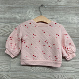 Quilted Crewneck Hearts 12M