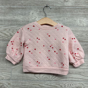 Quilted Crewneck Hearts 12M