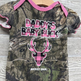Bodysuit Daddy's Baby Buck Camo Plaid 6-9M