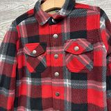 Sherpa Lined Fleece Button Up Plaid Jacket 4-5