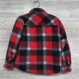 Sherpa Lined Fleece Button Up Plaid Jacket 4-5