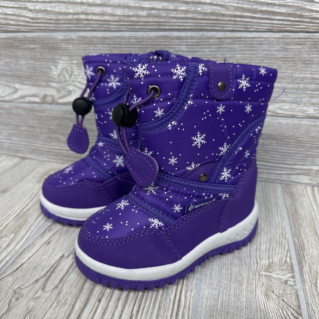 Winter Snow Boots Snow Flakes 7c
