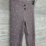 Waffle Knit Pants Flowers 3t