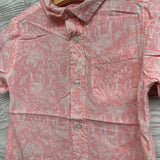 Button Up SS Shirt Tigers & Leaves 4-5